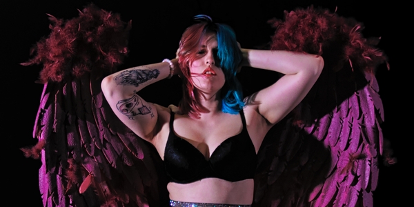 Transform into an Angel: Your Dream Boudoir Session with Our New Purple Wings